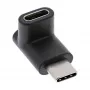 USB 3.2 Gen.2 Adapter InLine 35807 USB-C Stecker auf C Buchse oben/unten abgewinkelt