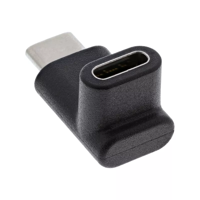 USB 3.2 Gen.2 Adapter InLine 35807 USB-C Stecker auf C Buchse oben/unten abgewinkelt
