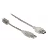 USB-Kabel DeLOCK 82244 USB 2.0 0,3 m Transparent