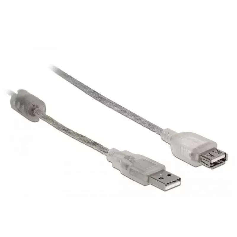 USB-Kabel DeLOCK 82244 USB 2.0 0,3 m Transparent