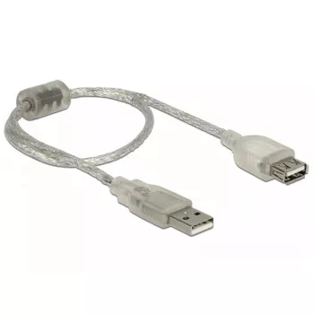 USB-Kabel DeLOCK 82244 USB 2.0 0,3 m Transparent