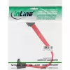 InLine SATA-Kabel für 150/300/600 S-ATA-Anschlüsse, abgewinkelt mit Rastnasen, 90°, 0,15 m
