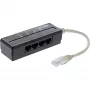 InLine 4-fach Telefonport-Splitter, RJ45-Stecker auf 4x RJ45-Buchse, 0,15 m