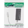 InLine 4-fach Telefonport-Splitter, RJ45-Stecker auf 4x RJ45-Buchse, 0,15 m
