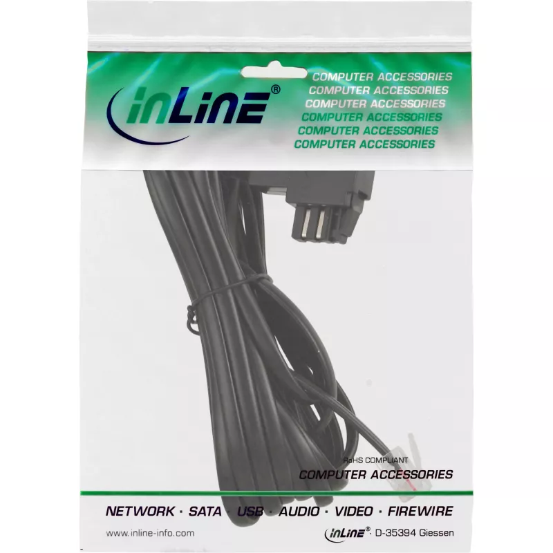 InLine TAE-N-Kabel TAE-N / RJ11 Adapter 6P2C gebrückt 3m