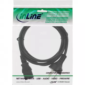 InLine Netzkabel, China-Stecker männlich / 3-polig IEC C13 männlich, 5m