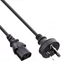 InLine Netzkabel, Australien auf 3-polig IEC C13 Stecker, 0,5 m