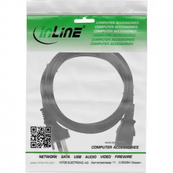 InLine Netzkabel, Australien auf 3-polig IEC C13 Stecker, 0,5 m