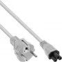 AC-Netzkabel für Notebook InLine CEE7/7 auf C5-Kupplung, grau, 0,5 m