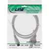 AC-Netzkabel für Notebook InLine CEE7/7 auf C5-Kupplung, grau, 0,5 m