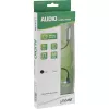 InLine schlank Audiokabel 3,5 mm M gewinkelt / F, mit Lautstärkeregler 0,25 m