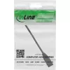 InLine RJ45-Schnittstellenschutz Cat.6A S/FTP, RJ45 M/F, schwarz, 0,2m