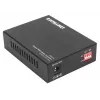 Intellinet Gigabit PoE+ Medienkonverter, 1 x 1000Base-T RJ45-Port zu 1 x SFP-Port, PoE+ Injektor