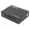 Intellinet Gigabit PoE+ Medienkonverter, 1000Base-T RJ45 Port zu 1000Base-LX (SC) Singlemode, 20 km, PoE+ Injektor