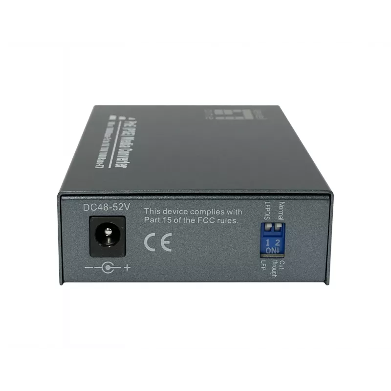 LevelOne RJ45 zu SC Gigabit Medienkonverter, PoE PSE, Multimode-Faser, 0,5 km