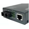 LevelOne RJ45 zu SC Gigabit Medienkonverter, PoE PSE, Multimode-Faser, 0,5 km