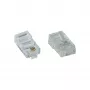InLine Modular-Stecker 8P4C RJ45 zum Crimpen auf Flachbandkabel ISDN 100 Stück
