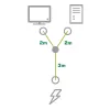 InLine Strom-Y-Kabel Typ F 1x IEC-C14 auf 2x IEC-C13 5m