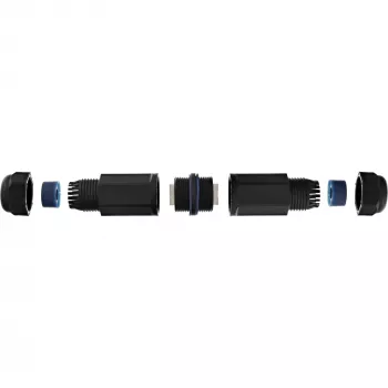 InLine Kat.6 Kupplung, wasserdicht IP67, 2x RJ45 F/F, 1:1
