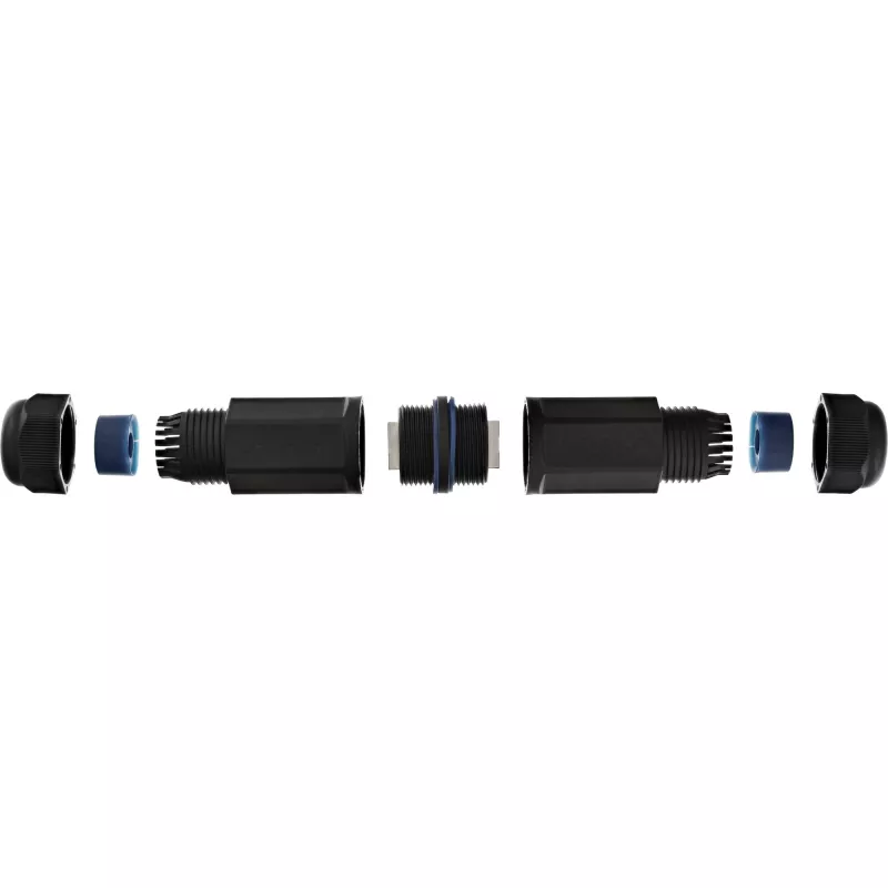 InLine Kat.6 Kupplung, wasserdicht IP67, 2x RJ45 F/F, 1:1