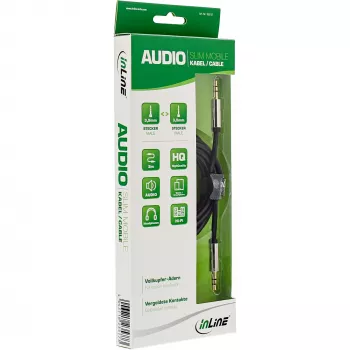 InLine schlank Audio-Kabel 3,5 mm Stecker / Stecker, Stereo, 2 m