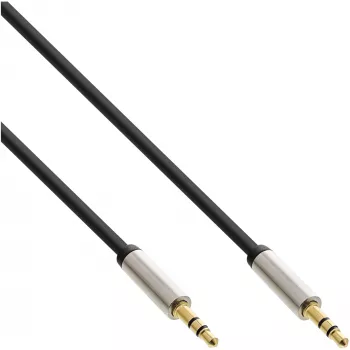 InLine schlank Audiokabel 3,5mm Stecker / Stecker, Stereo, 5m