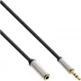 InLine schlank Audiokabel 3,5 mm Stecker / Buchse Stereo 5 m