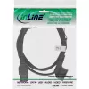 InLine Netzkabel, CEE7/7 gewinkelt auf C15 gerade, 3 x 1mm², schwarz, 2m