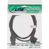 InLine Netzkabel, CEE7/7 gewinkelt auf C15 gerade, 3 x 1mm², schwarz, 5m