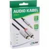 Audiokabel 3,5 mm Stecker / 2x Cinch-Stecker 3 m InLine 99243