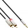 InLine schlank Audiokabel 3,5 mm Stecker / 2x Cinch-Stecker 10 m