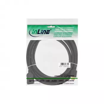 InLine HDMI-Kabel, High Speed HDMI-Kabel, M/F, schwarz, vergoldete Kontakte, 7,5 m