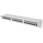 Intellinet Patch Panel, Cat6a, FTP, 24-Port, 1U, geschirmt, 90° Top-Entry LSA-Leisten, Grau