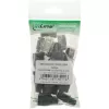 InLine Crimp-Stecker RJ45 8P8C geschirmt mit Einfädelhilfe und Knickschutz grau