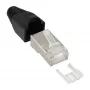 InLine Crimp-Stecker RJ45 8P8C geschirmt mit Einfädelhilfe und Knickschutz 100 St.