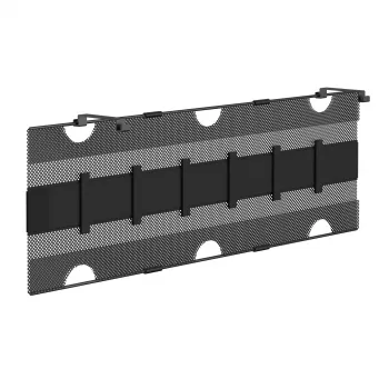 InLine Aufbewahrungsnetz zur Untertischmontage mit Klettverschlussbändern, schwarz, maximale Gerätebreite 30 cm, 310×910×15 mm