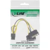 InLine Netzadapter 2x SATA / 6 Pin für PCIe-Grafikkarte 26628B