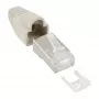 InLine Crimp-Stecker RJ45 8P8C geschirmt mit Einfädelhilfe und Knickschutz beige