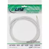 InLine Audiokabel 3,5 mm Stecker/Buchse, Stereo, weiß/gold 5 m