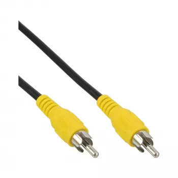 InLine Videokabel, 1x RCA M/M, gelbe Stecker, 5m