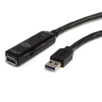StarTech.com 3m USB 3.0 Aktives Verlängerungskabel – M/F, 3 m, USB A, USB A, USB 3.2 Gen 1 (3.1 Gen 1), Schwarz