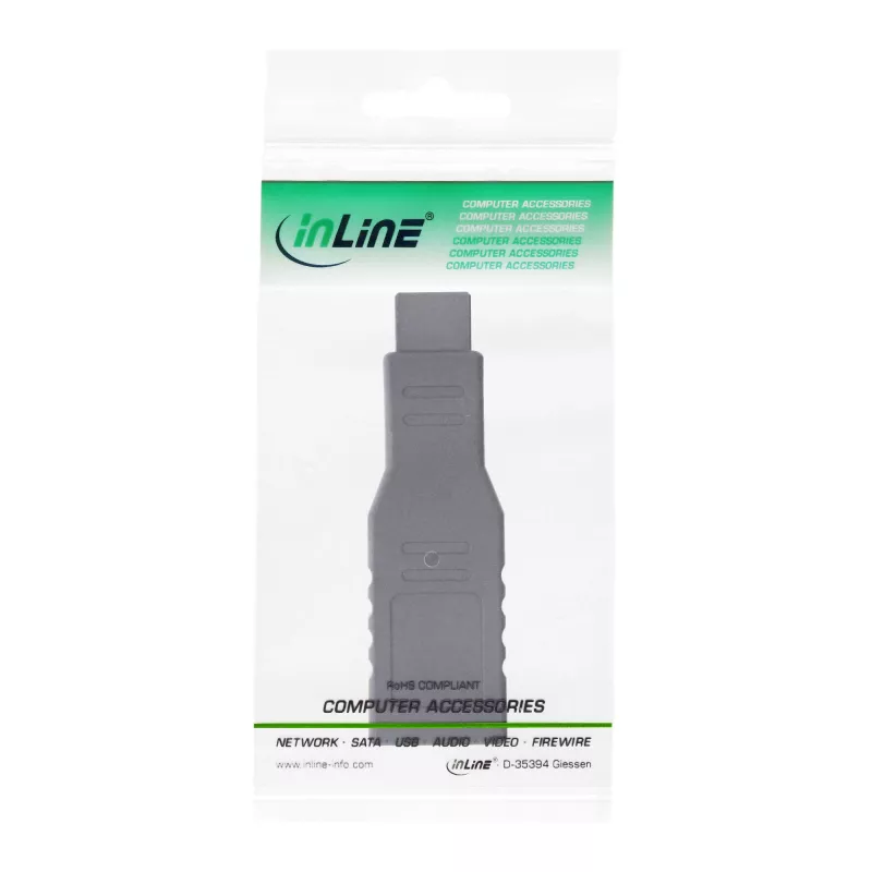 InLine FireWire 400 / 800 1394b Adapter 6 auf 9 Pin Buchse / Stecker