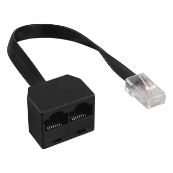 InLine ISDN-Splitter 1 -> 2, 1x RJ45 M / 2x RJ45 F, (8P8C), ohne Widerstände