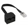 InLine ISDN-Splitter 1 -> 2, 1x RJ45 M / 2x RJ45 F, (8P8C), ohne Widerstände