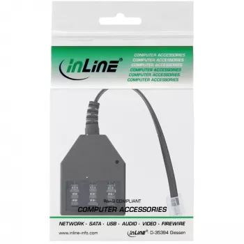 InLine TAE German Adapterkabel RJ11 6P4C Stecker auf TAE NFN Buchse 69942A