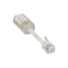 InLine Twist-Stop-Entdraller für Telefonhörer Transparent + Kabel