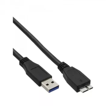 InLine USB 3.2 Gen.1 Kabel Typ A Stecker / Micro B Stecker, schwarz, 2m
