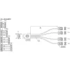 InLine SAS-Kabel Mini SAS SFF8087 auf 4x SATA direkt OCR 0,75 m