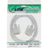 InLine DVI-D-Kabel 24+1 Stecker/Stecker DVI Dual Link weiß/gold 5 m