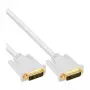 InLine DVI-D-Kabel 24+1 Stecker/Stecker DVI Dual Link weiß/gold 2m
